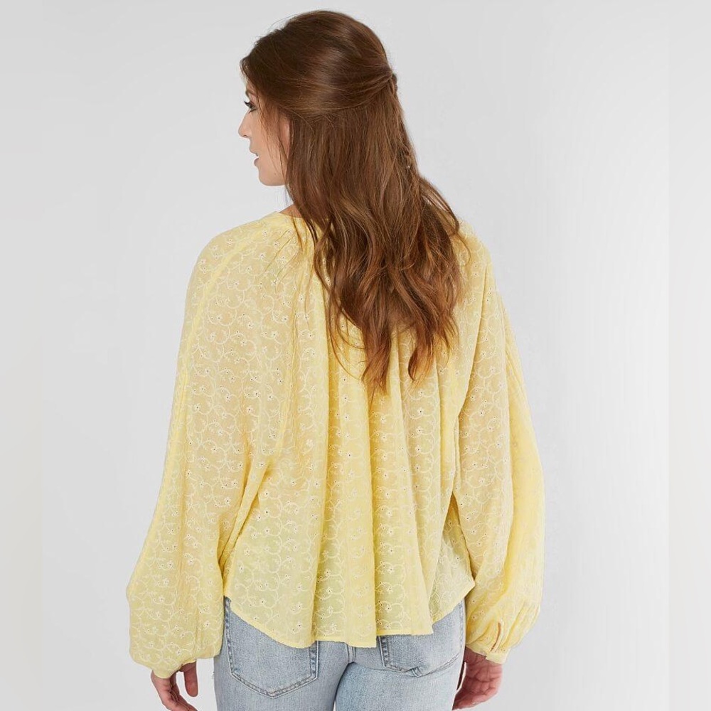Free People Down From The Clouds Blouse - Picture 2 of 9